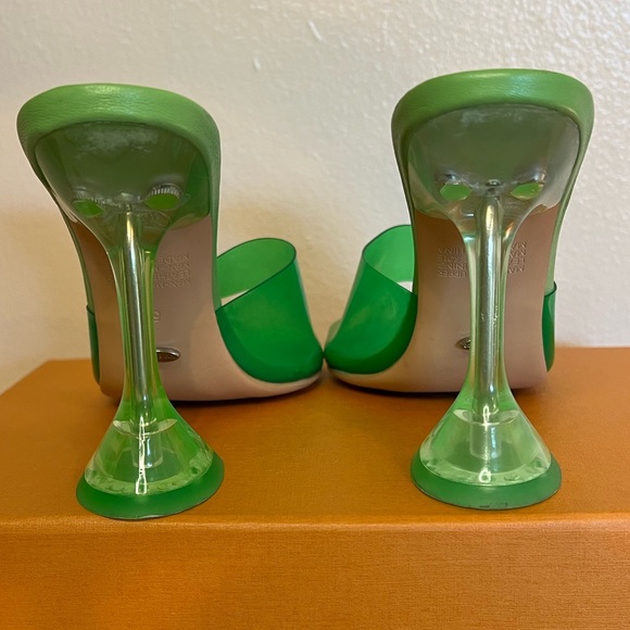 TONY BIANCO Serri Sandal in Vinylite & Lime Nappa - Picture 11 of 12